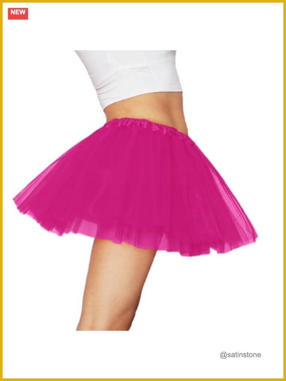 6 Layer Tulle Tutu Skirt Adult Short Full Halloween 80s Costume